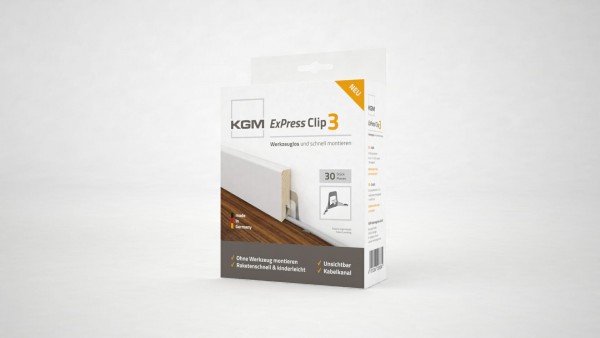 KGM Express-Leisten-Clip 3 (ohne Bohren)