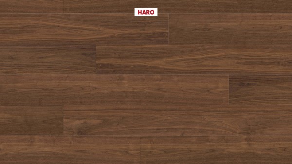 HARO Multivo Holz-Performanceboden Amerik. Nussbaum 1-Stab Klick-Fußboden