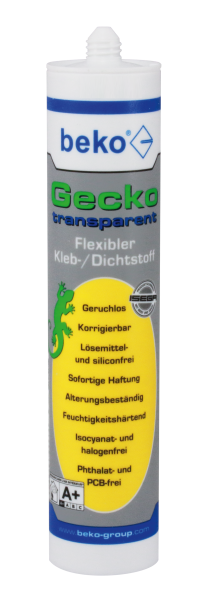 Beko Gecko Flexibler Klebstoff transparent